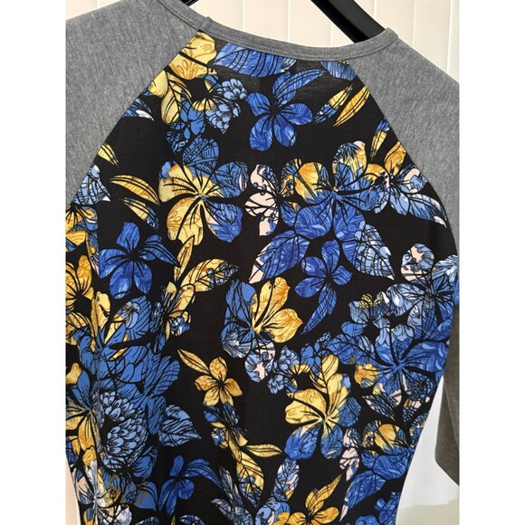 Women’s LulaRoe Floral Randy Knit Top 3/4 Sleeve Size Small - Picture 5 of 5